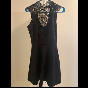 Black lace dress